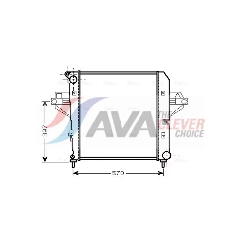Chladič motora AVA QUALITY COOLING JE2046