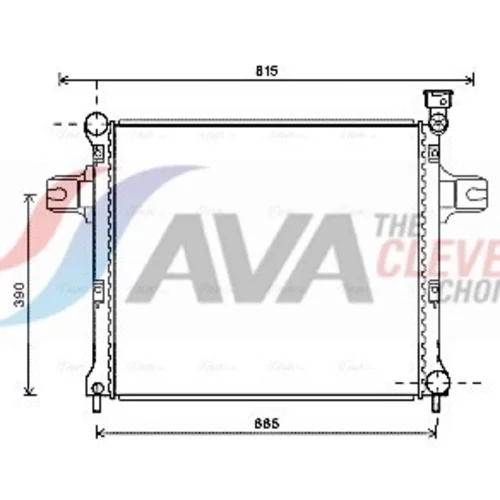 Chladič motora AVA QUALITY COOLING JE2058