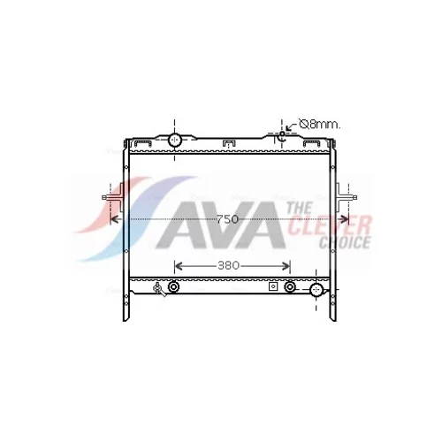 Chladič motora AVA QUALITY COOLING KAA2058