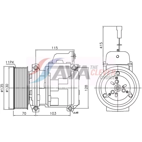 Kompresor klimatizácie AVA QUALITY COOLING MEAK356