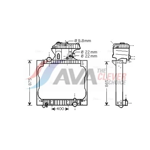 Chladič motora AVA QUALITY COOLING MN2015