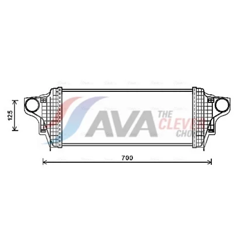 Chladič plniaceho vzduchu AVA QUALITY COOLING MSA4551