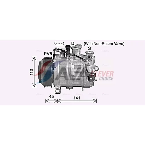 Kompresor klimatizácie MSAK773 (AVA QUALITY COOLING) - obr. 2