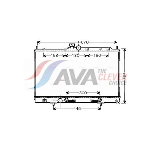Chladič motora AVA QUALITY COOLING MT2197