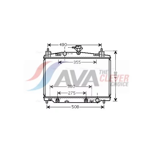 Chladič motora AVA QUALITY COOLING MZ2212