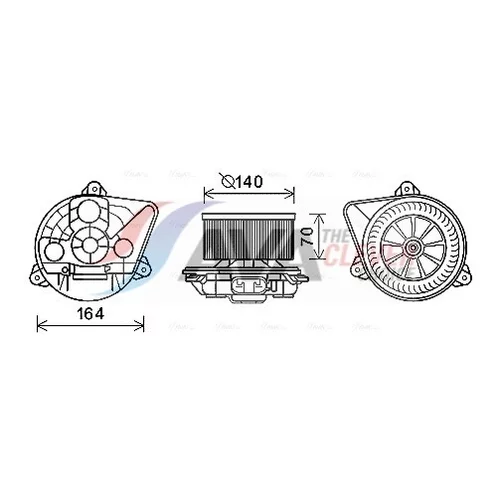 Vnútorný ventilátor AVA QUALITY COOLING OL8623