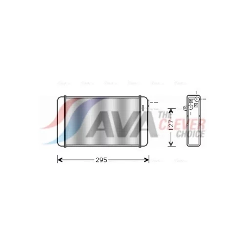 Výmenník tepla vnútorného kúrenia AVA QUALITY COOLING OLA6116
