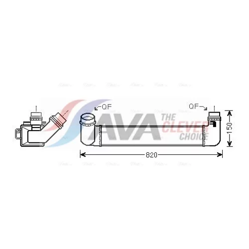 Chladič plniaceho vzduchu AVA QUALITY COOLING RTA4461