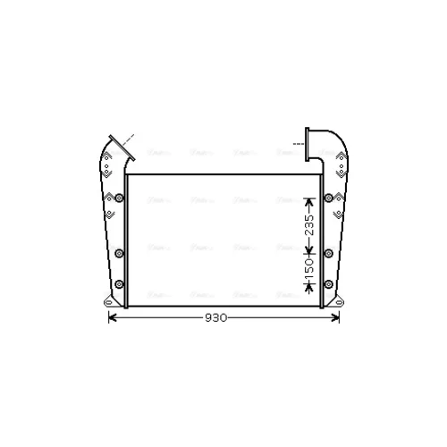Chladič plniaceho vzduchu SCA4018 (AVA QUALITY COOLING)
