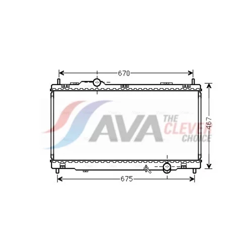 Chladič motora AVA QUALITY COOLING TO2495