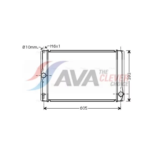Chladič motora AVA QUALITY COOLING TOA2400