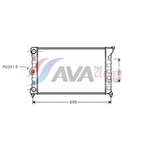 Chladič motora AVA QUALITY COOLING VN2078