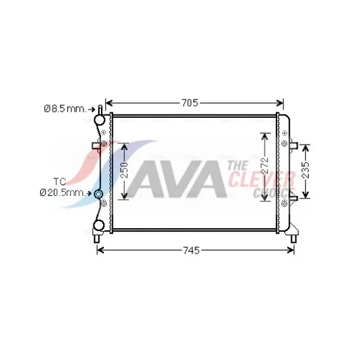 Chladič motora AVA QUALITY COOLING VN2359