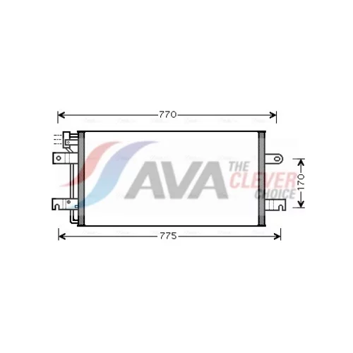 Kondenzátor klimatizácie AVA QUALITY COOLING VN5197