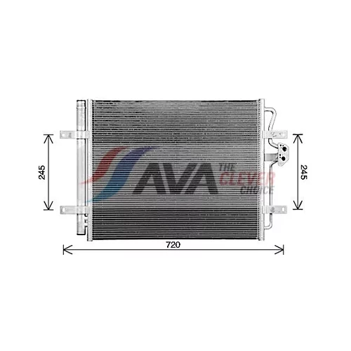 Kondenzátor klimatizácie AVA QUALITY COOLING VN5433D