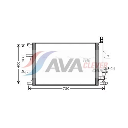 Kondenzátor klimatizácie AVA QUALITY COOLING VO5138D