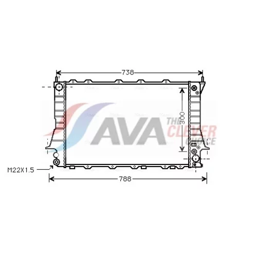 Chladič motora AVA QUALITY COOLING AIA2084