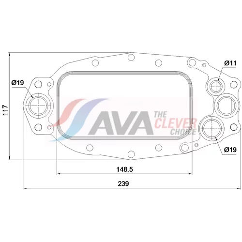 Chladič motorového oleja AVA QUALITY COOLING AU3365