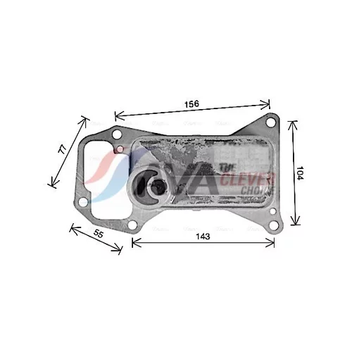 Chladič motorového oleja BW3592 (AVA QUALITY COOLING) - obr. 3