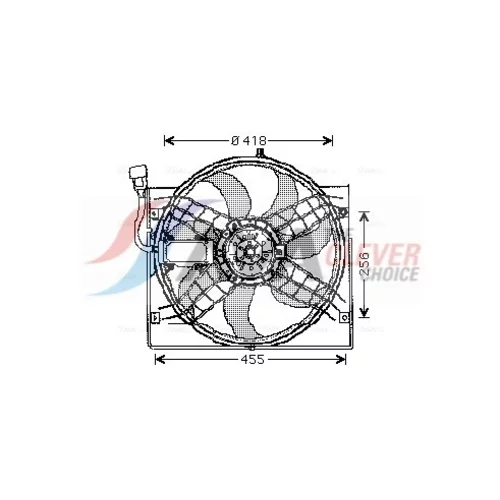 Ventilátor chladenia motora AVA QUALITY COOLING BW7525