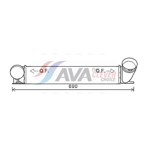 Chladič plniaceho vzduchu AVA QUALITY COOLING BWA4482