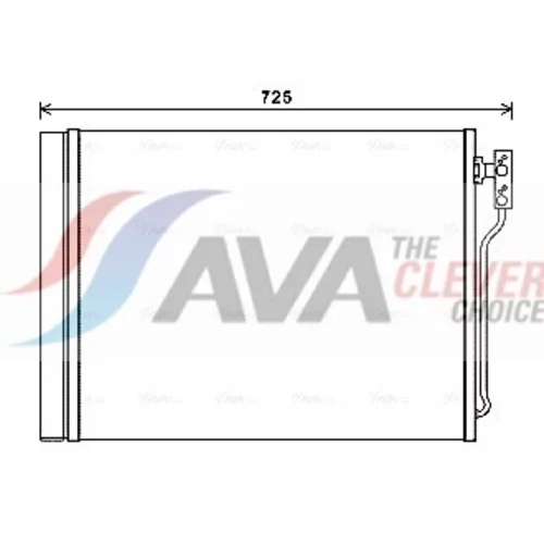 Kondenzátor klimatizácie AVA QUALITY COOLING BWA5435D