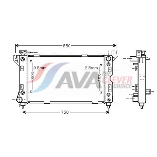 Chladič motora AVA QUALITY COOLING CR2029