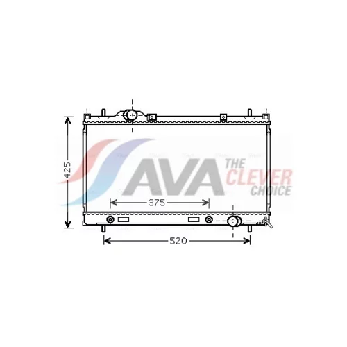 Chladič motora AVA QUALITY COOLING CR2086
