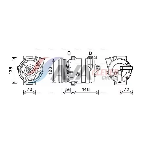 Kompresor klimatizácie AVA QUALITY COOLING CTK066