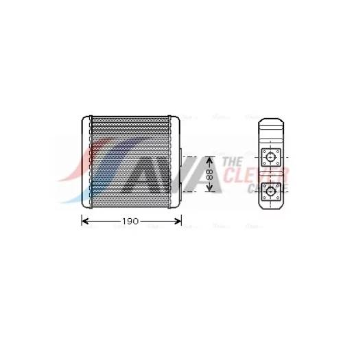 Výmenník tepla vnútorného kúrenia AVA QUALITY COOLING DN6139