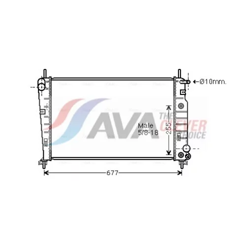 Chladič motora AVA QUALITY COOLING FD2344