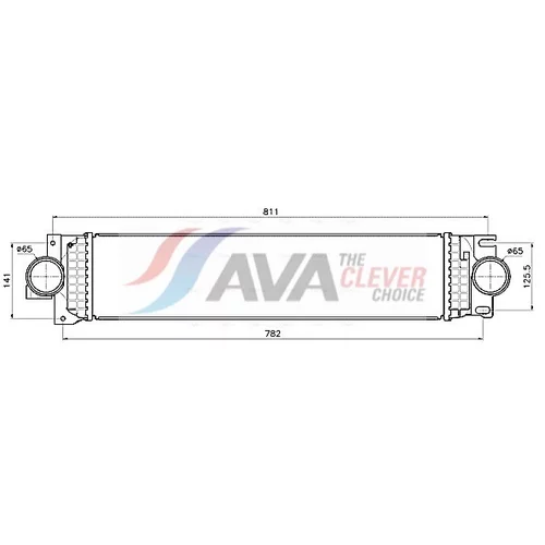 Chladič plniaceho vzduchu AVA QUALITY COOLING FD4703