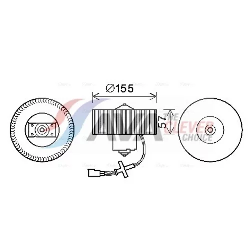 Vnútorný ventilátor AVA QUALITY COOLING FD8568