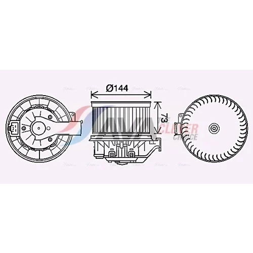 Vnútorný ventilátor AVA QUALITY COOLING FD8632