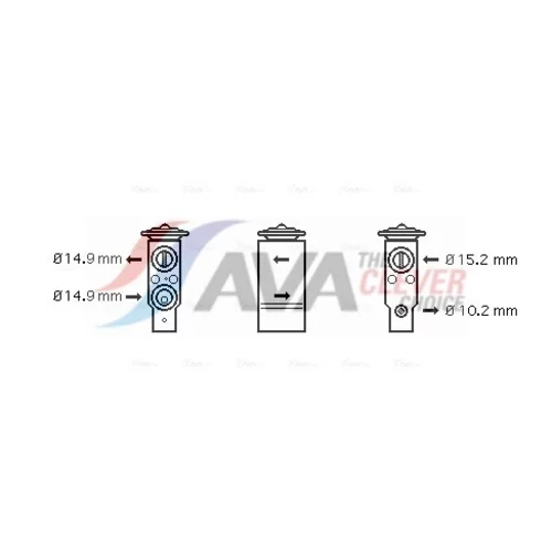 Expanzný ventil klimatizácie AVA QUALITY COOLING FT1306