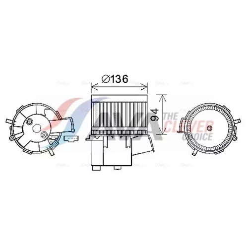 Vnútorný ventilátor AVA QUALITY COOLING FT8435