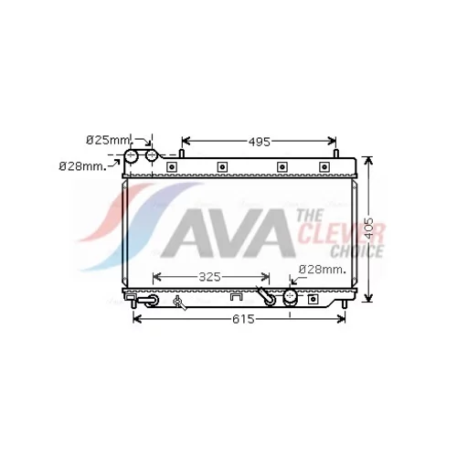 Chladič motora AVA QUALITY COOLING HD2195