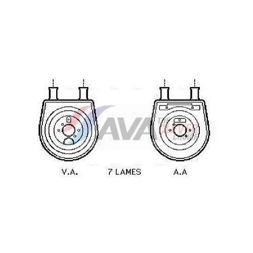 Chladič motorového oleja AVA QUALITY COOLING HY3154