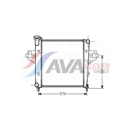 Chladič motora AVA QUALITY COOLING JE2042