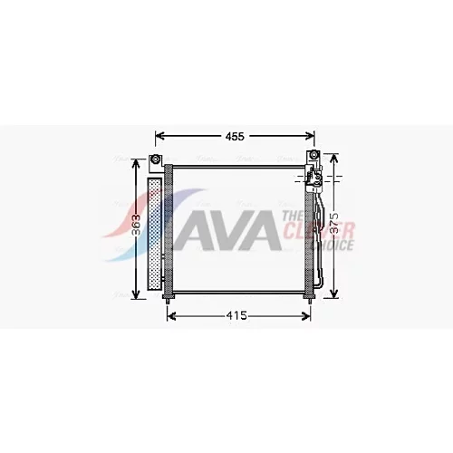 Kondenzátor klimatizácie AVA QUALITY COOLING KA5065D