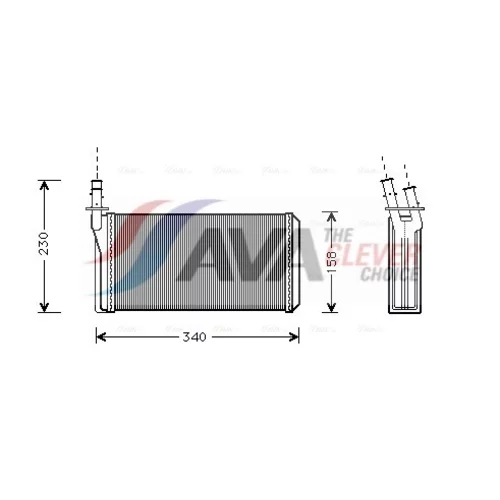 Výmenník tepla vnútorného kúrenia AVA QUALITY COOLING LC6074