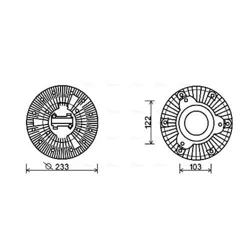 Spojka ventilátora chladenia MEC252 (AVA QUALITY COOLING)