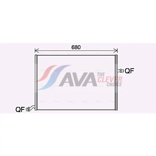 Chladič motora MS2712 (AVA QUALITY COOLING)