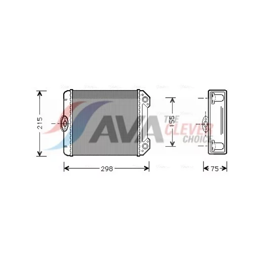 Výmenník tepla vnútorného kúrenia AVA QUALITY COOLING MS6171
