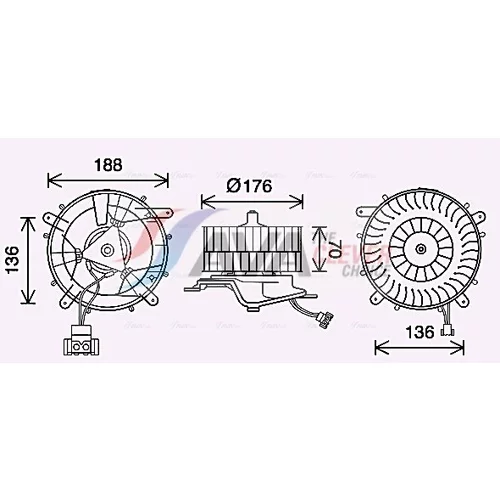 Vnútorný ventilátor MS8689 (AVA QUALITY COOLING)