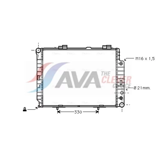 Chladič motora AVA QUALITY COOLING MSA2283