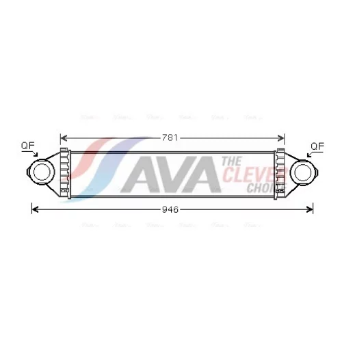 Chladič plniaceho vzduchu MSA4368 (AVA QUALITY COOLING)
