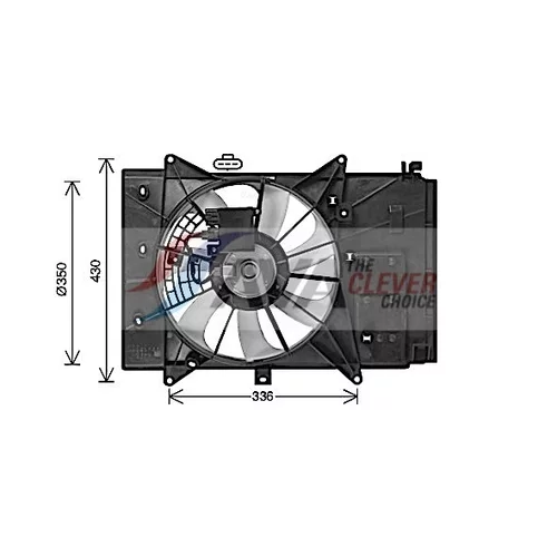 Ventilátor chladenia motora AVA QUALITY COOLING MZ7555