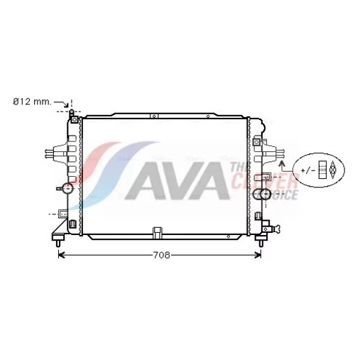Chladič motora AVA QUALITY COOLING OL2490