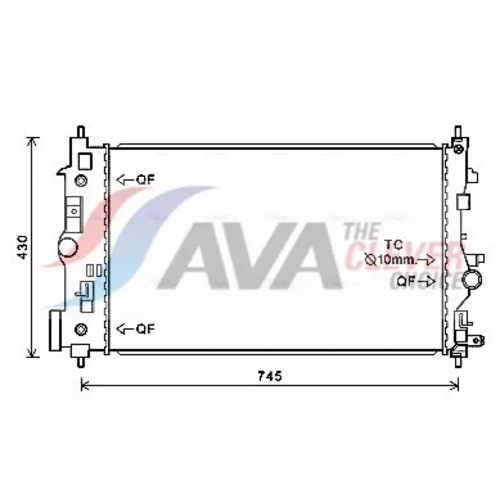 Chladič motora AVA QUALITY COOLING OL2546